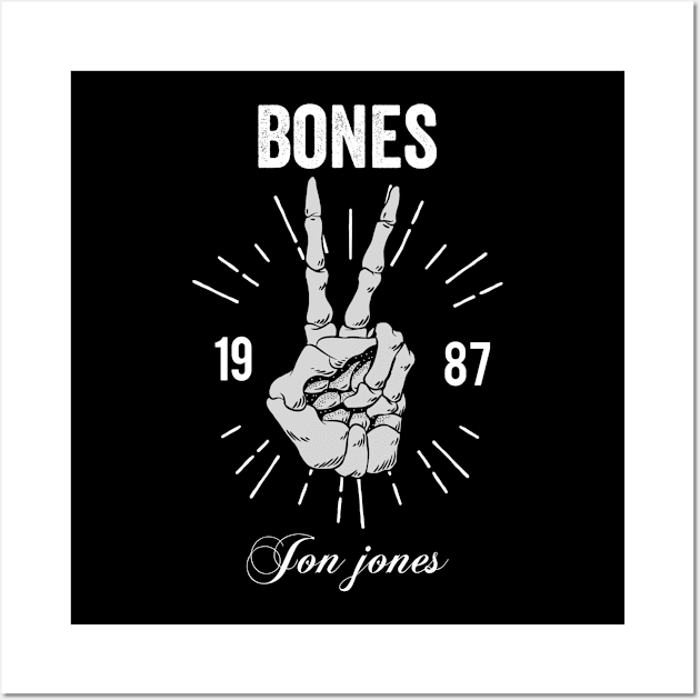 jon jones bones Wall Art by FIFTY CLOTH